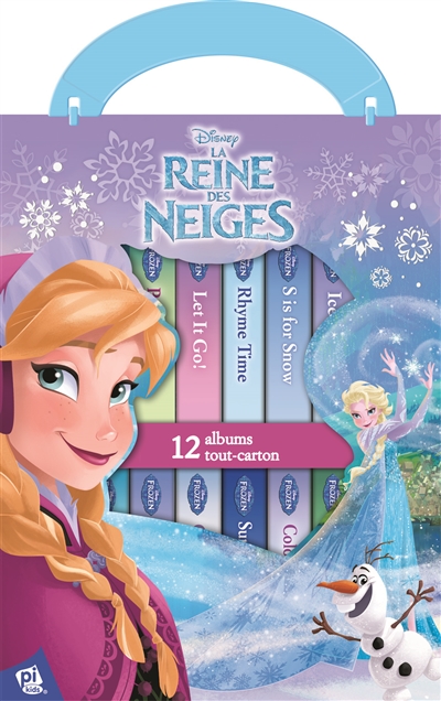 La reine des neiges : 12 livres avec Anna, Elsa et tous leurs amis : 12 albums tout-carton