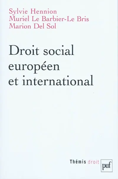Droit social européen et international