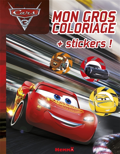 Cars 3 : mon gros coloriage + stickers !