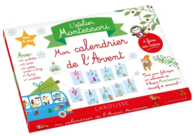L'atelier Montessori : mon calendrier de l'Avent