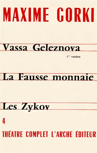 Théâtre complet. Vol. 4