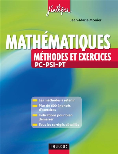 Mathématiques : méthodes et exercices PC-PSI-PT
