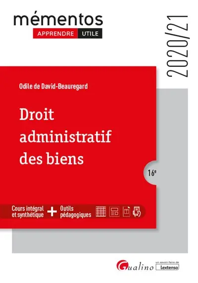 Droit administratif des biens : 2020-2021