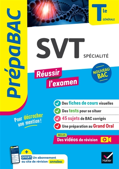 SVT spécialité terminale...