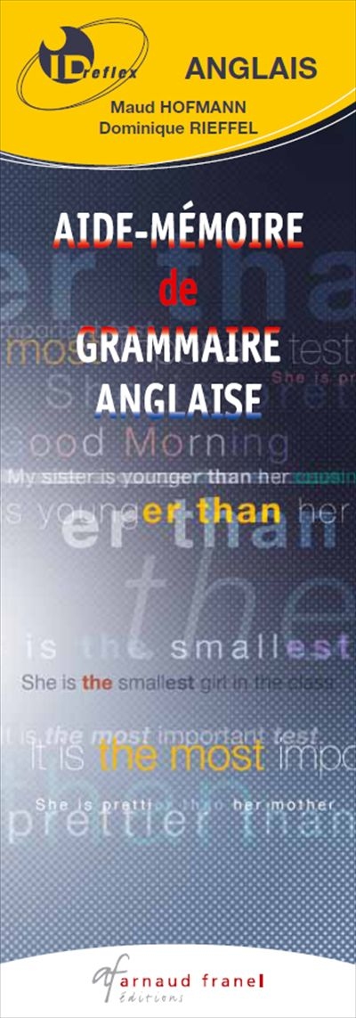 Anglais : aide-mémoire de grammaire anglaise