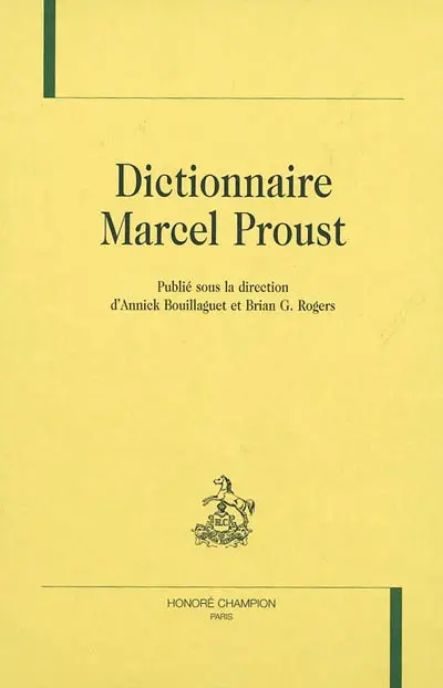 Dictionnaire Marcel Proust