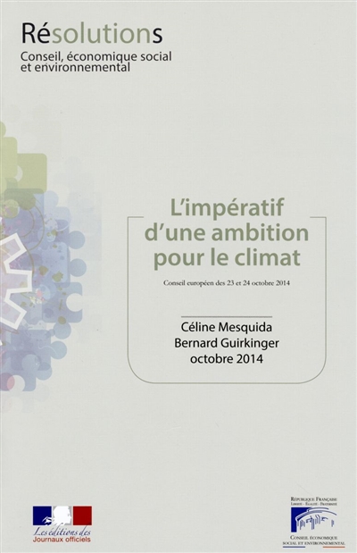 L'impératif d'une ambition pour le climat : Conseil européen des 23 et 24 octobre 2014