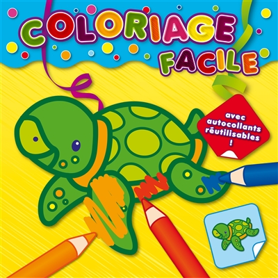 Coloriage facile ! : tortue