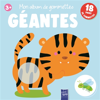 Mon album de gommettes géantes 3+ : couverture bleue