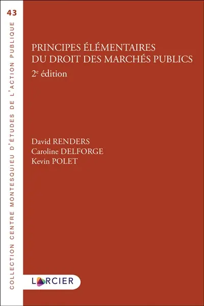 Principes élémentaires du droit des marchés publics