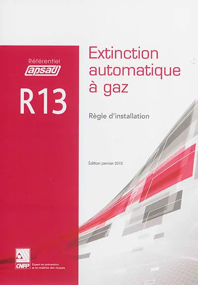 Extinction automatique à gaz : règle d'installation