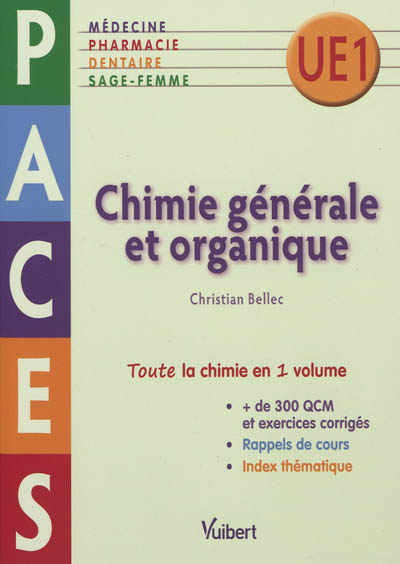 Chimie générale et organique : UE1
