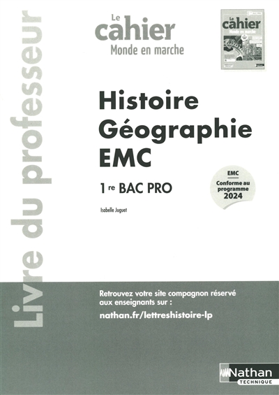 Le cahier Monde en marche...
