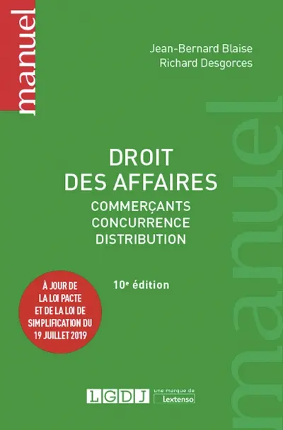Droit des affaires : commerçants, concurrence, distribution
