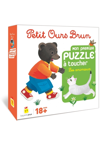 Petit Ours Brun : mon premier puzzle à toucher : les animaux