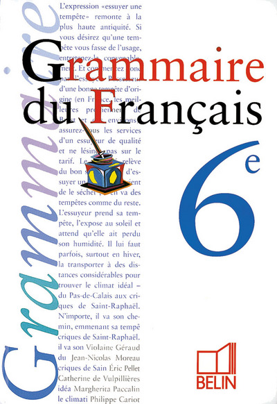 Grammaire du français 6e