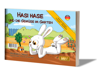 Lapi le lapin et les légumes du jardin. Hasi Hase und die Gemüse im Garten