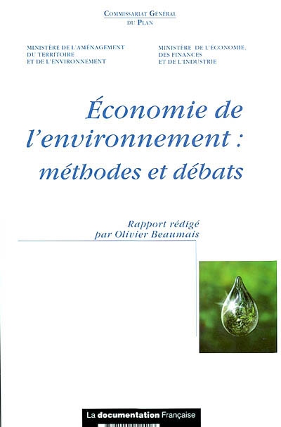 Economie de l'environnement : méthodes et débats : rapport