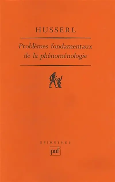 Problèmes fondamentaux de la phénoménologie