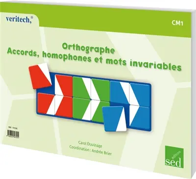 Orthographe : accords, homophones et mots invariables : CM1