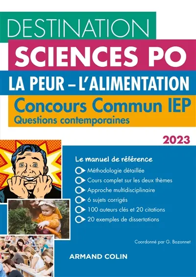 La peur, l'alimentation : concours commun IEP, questions contemporaines 2023 La peur, l'alimentation : concours commun IEP, questions contemporaines 2023