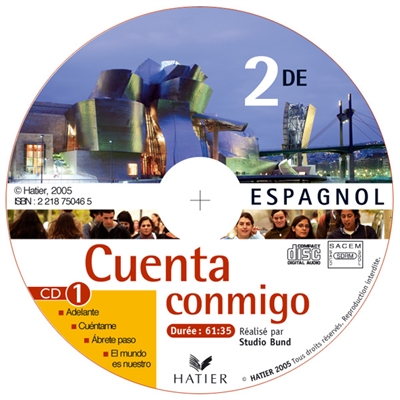 Cuenta conmigo, espagnol 2de : 2 CD audio classe