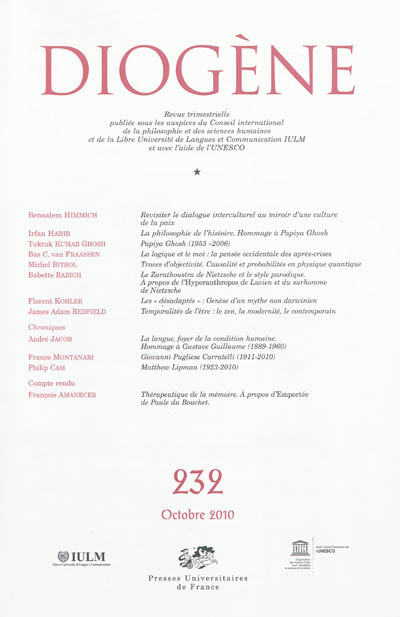Diogène, n° 232