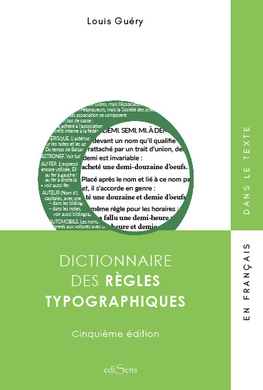 Dictionnaire des règles typographiques