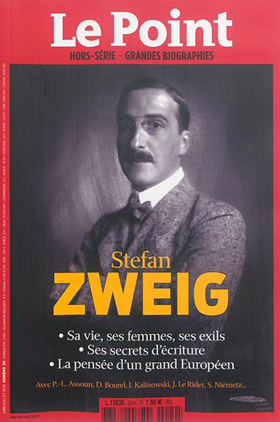 Point (Le), hors série : grandes biographies, n° 20. Stefan Zweig : sa vie, ses femmes, ses exils, ses secrets d'écriture, la pensée d'un grand Européen