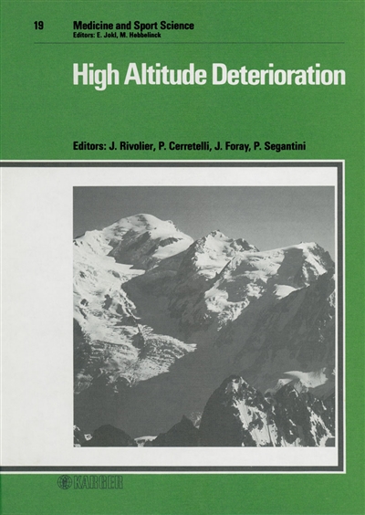 High Altitude deterioration : congrès international, Chamonix 1984
