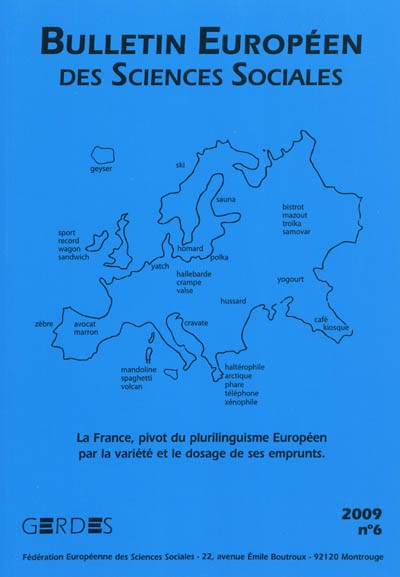 Bulletin européen des sciences sociales, n° 6