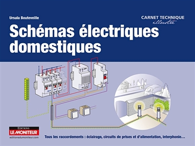 Schémas électriques domestiques : tous les raccordements : éclairage, circuits de prises et d'aimentation, interphonie...