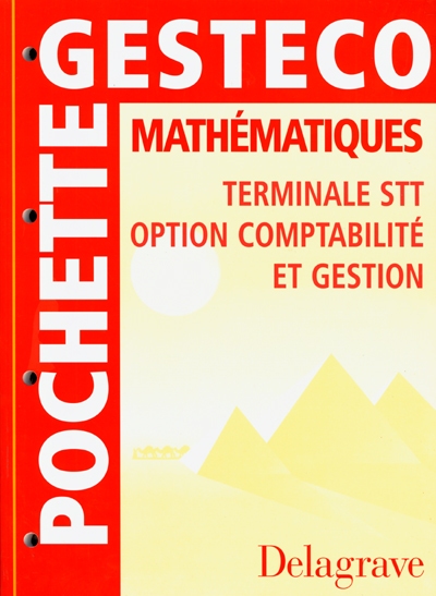 Mathématiques, terminale STT, option comptabilité : pochette élève