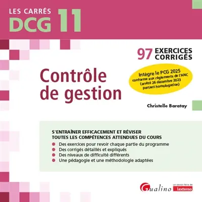 Contrôle de gestion, DCG 11 : 97 exercices corrigés