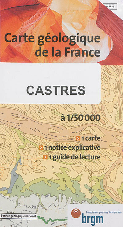 Castres : carte géologique de la France à 1:50.000