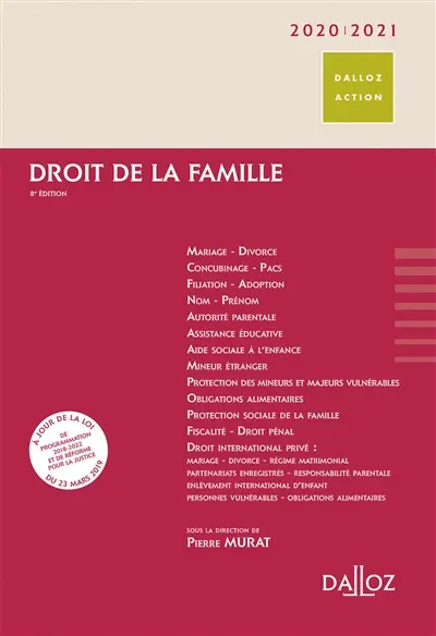 Droit de la famille 2020-2021