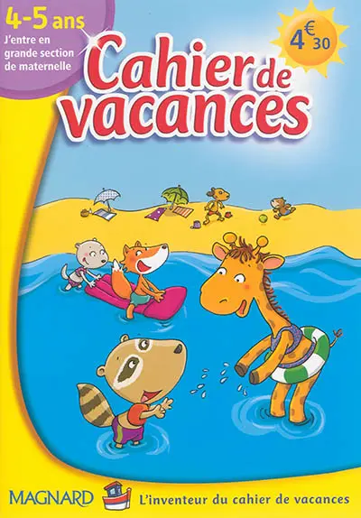 Cahier de vacances 4-5 ans : j'entre en grande section de maternelle