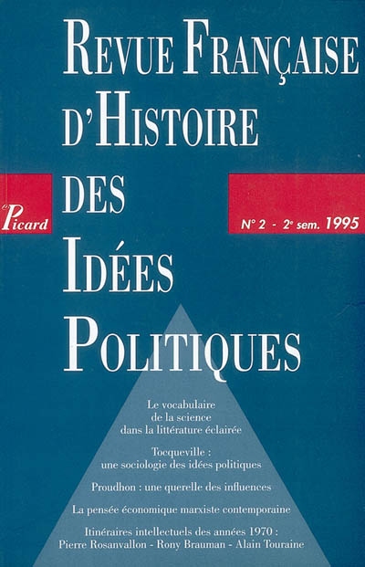 revue française d'histoire des idées politiques, n° 2