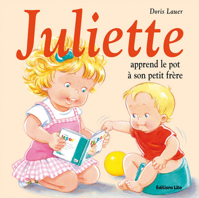 juliette apprend le pot à son petit frere