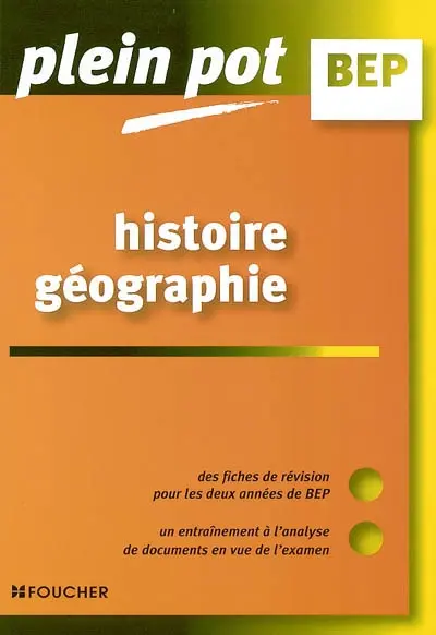 Histoire Géographie BEP tertiaires