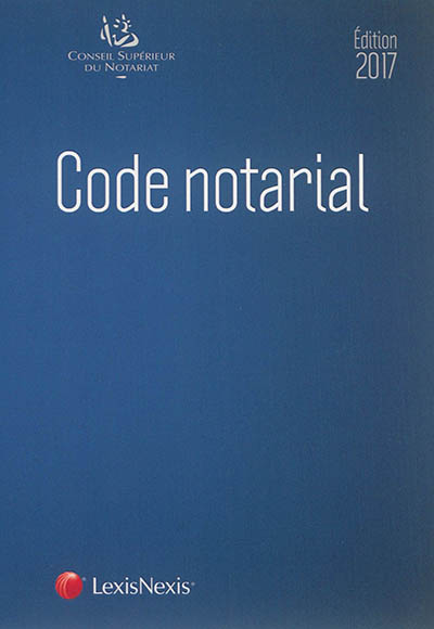 Code notarial : 2017