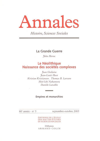 Annales, n° 5 (2005). Le...
