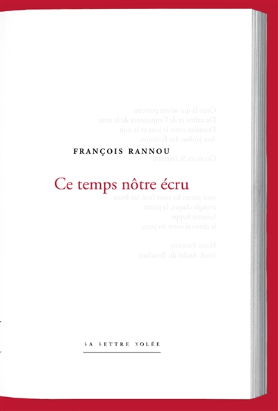 Ce temps nôtre écru