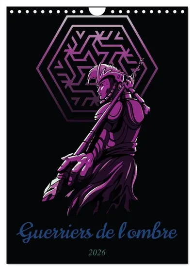 Guerriers de l'ombre (Calendrier mural 2026 DIN A4 horizontal), CALVENDO calendrier mensuel : 12 guerriers mystiques et sombres, des chevaliers et des créatures obscures se lancent dans la bataille : C'est toi qui décides de la guerre ou de la paix !