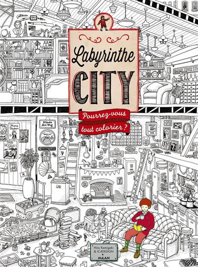 Labyrinthe city : pourrez-vous tout colorier ?