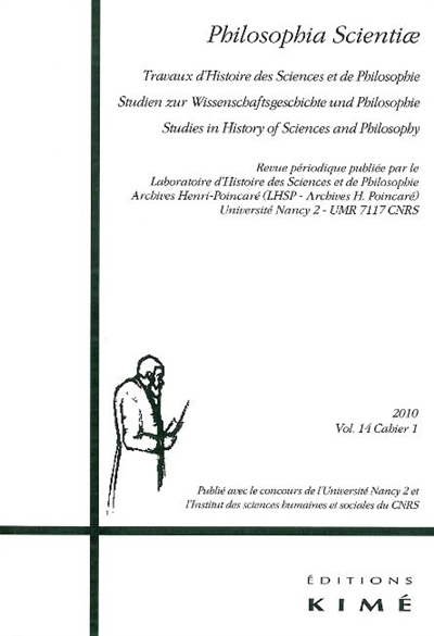 Philosophia scientiae, n° 14-1