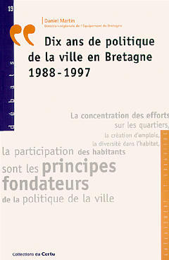 Dix ans de politique de la ville en Bretagne : 1988-1997