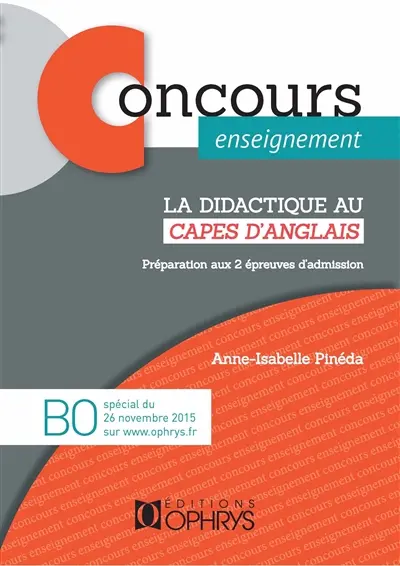 La didactique au Capes d'anglais : préparation aux 2 épreuves d'admission