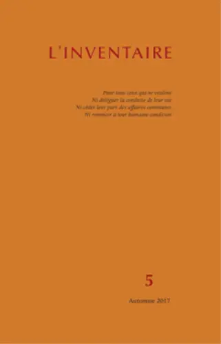 Inventaire (L'), n° 5