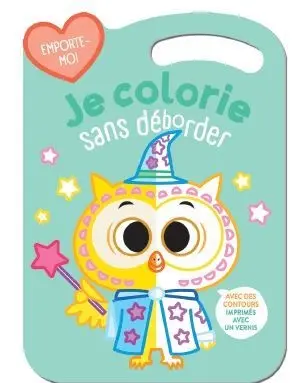 Je colorie sans déborder : hibou